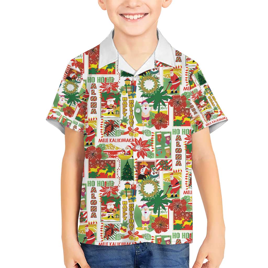 Hawaiian Santa Christmas Pattern Hawaiian Shirt White Version LT01 - Polynesian Pride