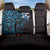 New Zealand Tuatara Plumeria Back Car Seat Cover Maori Blue Koru Tribal Tattoo