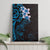 New Zealand Tuatara Plumeria Canvas Wall Art Maori Blue Koru Tribal Tattoo