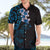 New Zealand Tuatara Plumeria Hawaiian Shirt Maori Blue Koru Tribal Tattoo