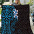 New Zealand Tuatara Plumeria Quilt Maori Blue Koru Tribal Tattoo