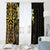 New Zealand Tuatara Plumeria Window Curtain Maori Gold Koru Tribal Tattoo