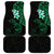 New Zealand Tuatara Plumeria Car Mats Maori Green Koru Tribal Tattoo