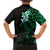 New Zealand Tuatara Plumeria Family Matching Long Sleeve Bodycon Dress and Hawaiian Shirt Maori Green Koru Tribal Tattoo