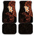 New Zealand Tuatara Plumeria Car Mats Maori Orange Koru Tribal Tattoo