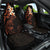 New Zealand Tuatara Plumeria Car Seat Cover Maori Orange Koru Tribal Tattoo