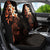 New Zealand Tuatara Plumeria Car Seat Cover Maori Orange Koru Tribal Tattoo