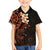 New Zealand Tuatara Plumeria Family Matching Puletasi and Hawaiian Shirt Maori Orange Koru Tribal Tattoo