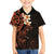 New Zealand Tuatara Plumeria Family Matching Summer Maxi Dress and Hawaiian Shirt Maori Orange Koru Tribal Tattoo