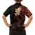 New Zealand Tuatara Plumeria Hawaiian Shirt Maori Orange Koru Tribal Tattoo