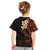 New Zealand Tuatara Plumeria Kid T Shirt Maori Orange Koru Tribal Tattoo