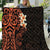 New Zealand Tuatara Plumeria Quilt Maori Orange Koru Tribal Tattoo