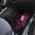 New Zealand Tuatara Plumeria Car Mats Maori Pink Koru Tribal Tattoo