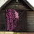 New Zealand Tuatara Plumeria Quilt Maori Pink Koru Tribal Tattoo