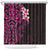 New Zealand Tuatara Plumeria Shower Curtain Maori Pink Koru Tribal Tattoo