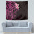 New Zealand Tuatara Plumeria Tapestry Maori Pink Koru Tribal Tattoo