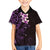 New Zealand Tuatara Plumeria Family Matching Summer Maxi Dress and Hawaiian Shirt Maori Purple Koru Tribal Tattoo