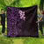 New Zealand Tuatara Plumeria Quilt Maori Purple Koru Tribal Tattoo