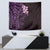 New Zealand Tuatara Plumeria Tapestry Maori Purple Koru Tribal Tattoo