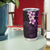 New Zealand Tuatara Plumeria Tumbler Cup Maori Purple Koru Tribal Tattoo