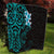 New Zealand Tuatara Plumeria Quilt Maori Teal Koru Tribal Tattoo