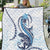 Blue Maori Tuatara Quilt Luxury Pastel Pattern