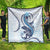 Blue Maori Tuatara Quilt Luxury Pastel Pattern