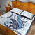 Blue Maori Tuatara Quilt Bed Set Luxury Pastel Pattern