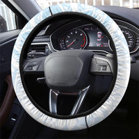 Blue Maori Tuatara Steering Wheel Cover Luxury Pastel Pattern LT01 - Polynesian Pride