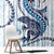 Blue Maori Tuatara Window Curtain Luxury Pastel Pattern