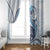 Blue Maori Tuatara Window Curtain Luxury Pastel Pattern