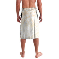 Gold Maori Tuatara Lavalava Luxury Pastel Pattern LT01 - Polynesian Pride
