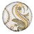 Gold Maori Tuatara Spare Tire Cover Luxury Pastel Pattern