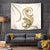 Gold Maori Tuatara Tapestry Luxury Pastel Pattern