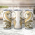 Gold Maori Tuatara Tumbler Cup Luxury Pastel Pattern