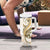 Gold Maori Tuatara Tumbler With Handle Luxury Pastel Pattern