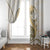 Gold Maori Tuatara Window Curtain Luxury Pastel Pattern