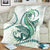 Green Maori Tuatara Blanket Luxury Pastel Pattern