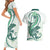 Green Maori Tuatara Couples Matching Short Sleeve Bodycon Dress and Hawaiian Shirt Luxury Pastel Pattern