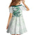 Green Maori Tuatara Family Matching Off Shoulder Short Dress and Hawaiian Shirt Luxury Pastel Pattern