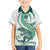 Green Maori Tuatara Family Matching Off Shoulder Short Dress and Hawaiian Shirt Luxury Pastel Pattern