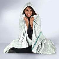 Green Maori Tuatara Hooded Blanket Luxury Pastel Pattern LT01 - Polynesian Pride