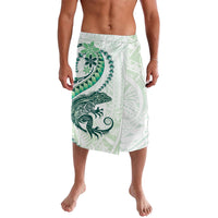 Green Maori Tuatara Lavalava Luxury Pastel Pattern LT01 Green - Polynesian Pride