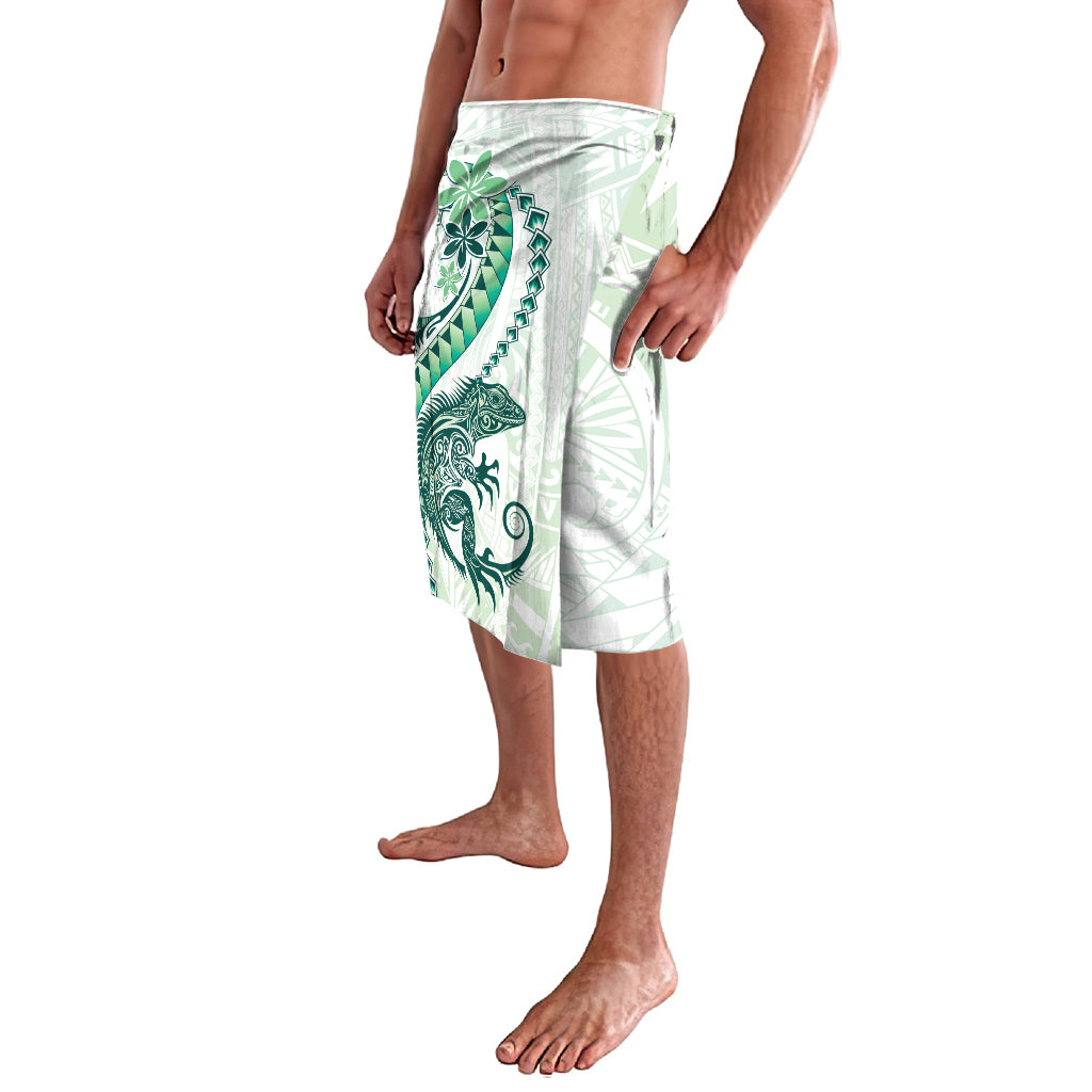 Green Maori Tuatara Lavalava Luxury Pastel Pattern LT01 - Polynesian Pride