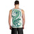 Green Maori Tuatara Men Tank Top Luxury Pastel Pattern