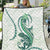 Green Maori Tuatara Quilt Luxury Pastel Pattern