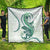 Green Maori Tuatara Quilt Luxury Pastel Pattern