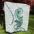 Green Maori Tuatara Quilt Luxury Pastel Pattern