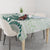 Green Maori Tuatara Tablecloth Luxury Pastel Pattern