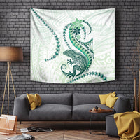 Green Maori Tuatara Tapestry Luxury Pastel Pattern LT01 - Polynesian Pride